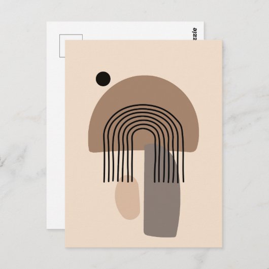 Boho Aesthetische Collage Post Kaart 028 (Voorkant / Achterkant)