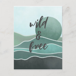 Boho Aesthetische Collage Post Kaart 030