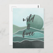 Boho Aesthetische Collage Post Kaart 030 (Voorkant / Achterkant)