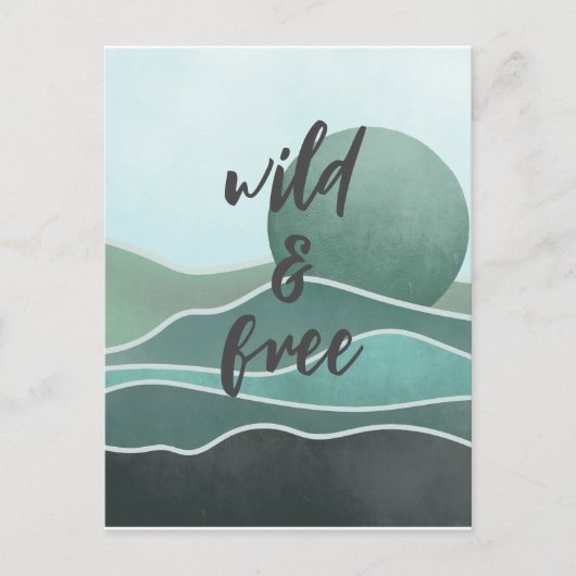 Boho Aesthetische Collage Post Kaart 030 (Voorkant)