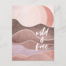 Boho Aesthetische Collage Post Kaart 031