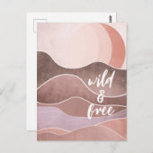 Boho Aesthetische Collage Post Kaart 031 (Voorkant / Achterkant)