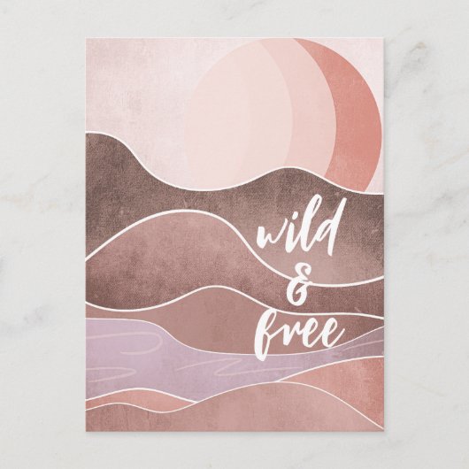 Boho Aesthetische Collage Post Kaart 031 (Voorkant)