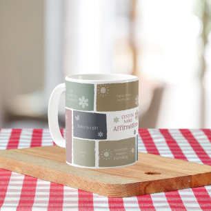 Boho Affirmatie en Inspirerend citaat Bloemen Koffiemok