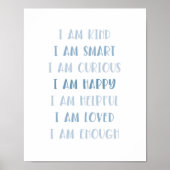 Boho Affirmations Minimalistische Kinder Quote Art Poster (Voorkant)