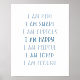 Boho Affirmations Minimalistische Kinder Quote Art Poster