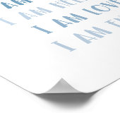 Boho Affirmations Minimalistische Kinder Quote Art Poster (Hoek)