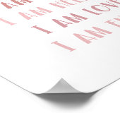 Boho Affirmations Minimalistische Kinder Quote Art Poster (Hoek)