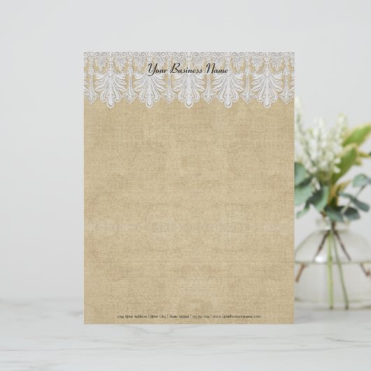 BOHO Afgedrukte Burlap in Lace Gypsy Modern Mod St (Staand voorkant)