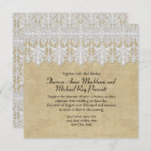 BOHO Afgedrukte Burlap in Lace Gypsy Modern Mod St Kaart (Voorkant / Achterkant)