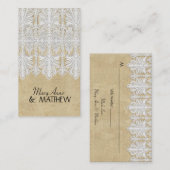 BOHO Afgedrukte Burlap in Lace Gypsy Modern Mod St Plaatskaartje (Voorkant / Achterkant)