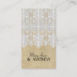 BOHO Afgedrukte Burlap in Lace Gypsy Modern Mod St Plaatskaartje