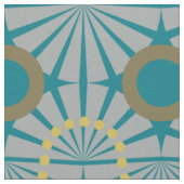 Boho african/art deco/70s fusiepatroon stof (Close Up)