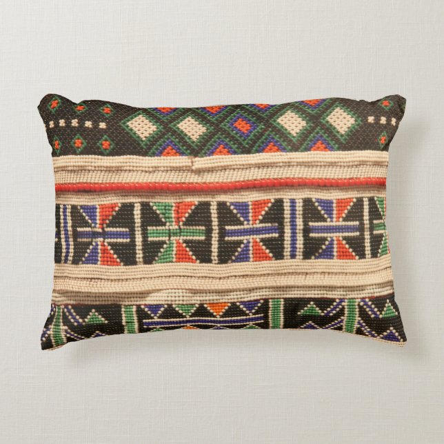 Boho African Tribal Accent Pillow Kussen (Voorkant)