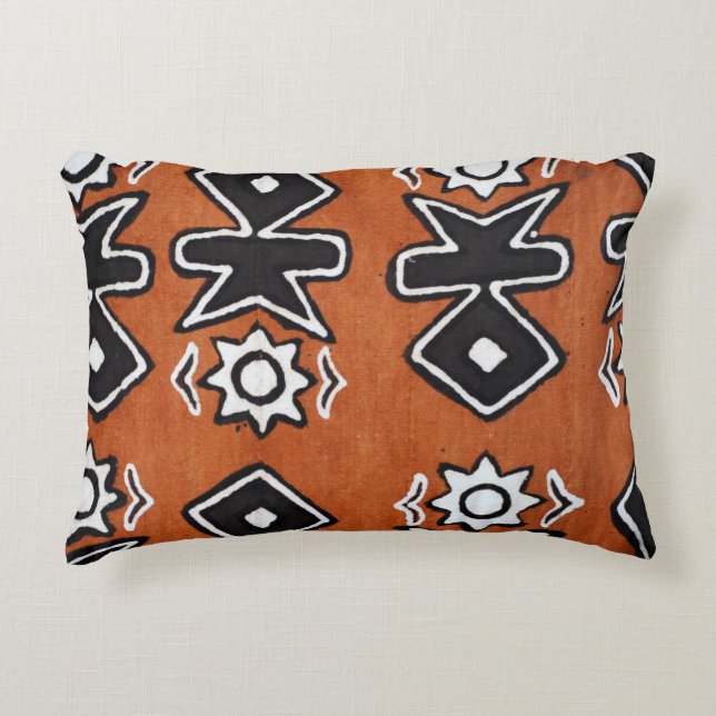 Boho African Tribal Accent Pillow Kussen (Voorkant)
