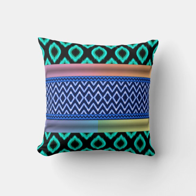 Boho Afro Etnisch Kussen (Voorkant)