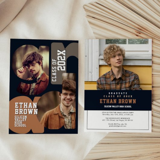 Boho afstudeerfeest uitnodiging