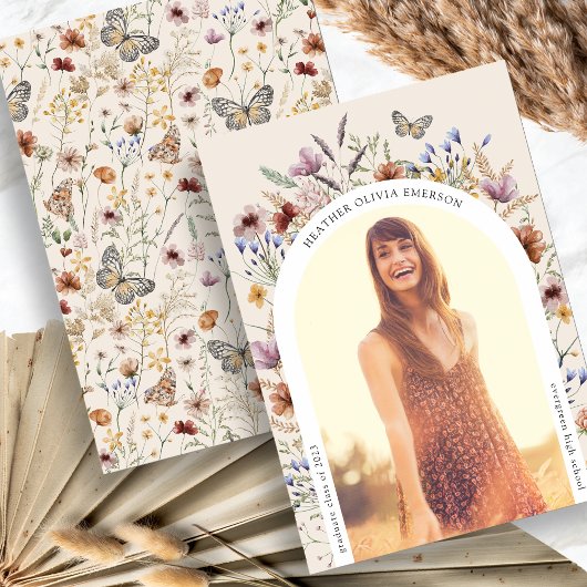 Boho Afstuderen Aankondiging