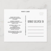 Boho | Afstuderen Briefkaart uitnodiging (Achterkant)