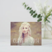 Boho | Afstuderen Briefkaart uitnodiging (Staand voorkant)