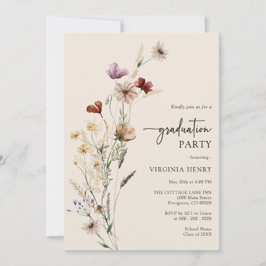 Boho Afstuderen Kaart (Voorkant)