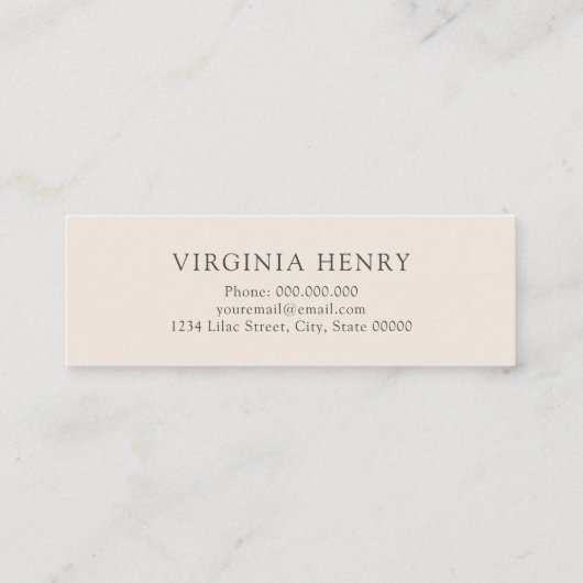 Boho Afstuderen Naam Kaart Mini Visitekaartje (Achterkant)