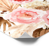 Boho Alfabetical Order Wedding Seating Chart Poster (Hoek)