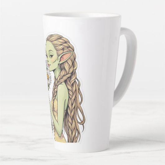 Boho Alien2 Latte Mok (Rechterhoek)
