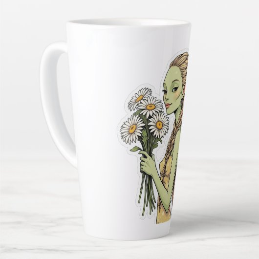 Boho Alien2 Latte Mok (Linkerhoek)