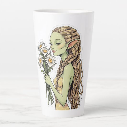 Boho Alien2 Latte Mok (Voorkant)