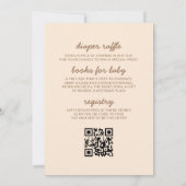 Boho All in One Sweet Little Pumpkin Baby shower Kaart (Achterkant)