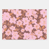 Boho All Occasion Bloem 3 Pack Inpakpapier Vel (Voorkant 3)