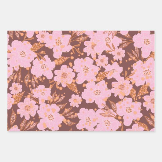 Boho All Occasion Floral 3 Pack Wrapping Paper (Voorkant 2)