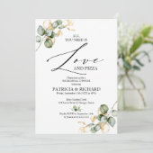 Boho All You Need Is Love Proefdiner Dinner Kaart (Staand voorkant)
