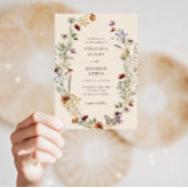 Boho allemaal in één bruiloft uitnodiging