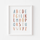 Boho Alphabet educatief poster