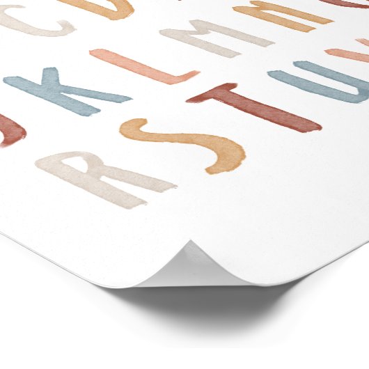 Boho Alphabet landschap poster (Hoek)