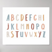 Boho Alphabet landschap poster (Voorkant)