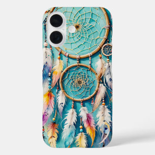 Boho Amerikaanse Indianen Droomvanger, waterverf iPhone 16 Hoesje
