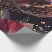 Boho Amethist Hemels Mystiek Patroon Cadeaupapier (Hoek)