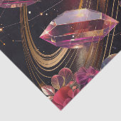 Boho Amethist Hemels Mystiek Patroon Tissuepapier (Detail)