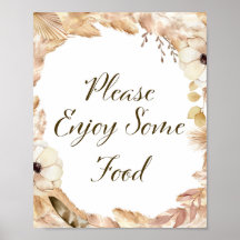Boho and Feather Party Sign, Bridal, Baby, bruilof
