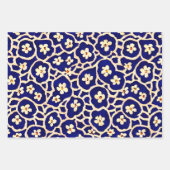 Boho Anemone Blue Inpakpapier Vel (Voorkant 3)