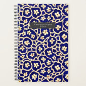 Boho Anemone Blue Planner (Voorkant)