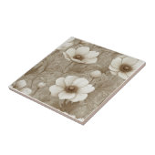 Boho  anemonen Tegels voor badaccent Tegeltje (Zijkant)