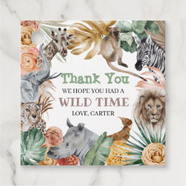 Boho Animal Safari Bedankjes Labels