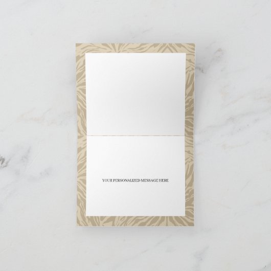 Boho Animal Safari Dank je wel (Binnen)