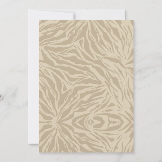 Boho Animal Safari Twee Wild verjaardagsuitnodigin Kaart (Achterkant)