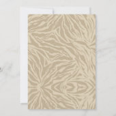 Boho Animal Safari Wild One Birthday Kaart (Achterkant)