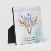 Boho Animal Skull Inspirerend Quote Fotoplaat (Voorkant)